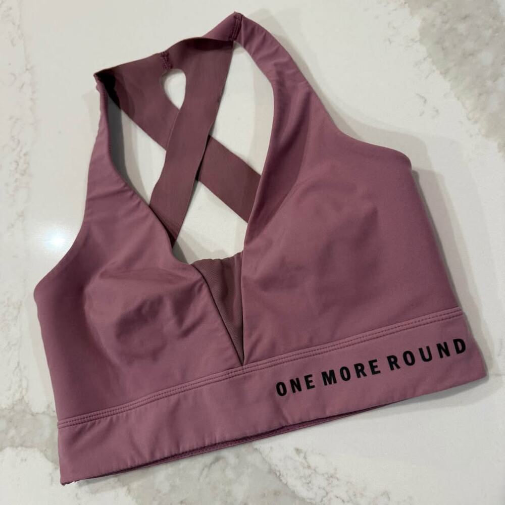 Mauve Crossback Sports Bra - Picture 2 of 6